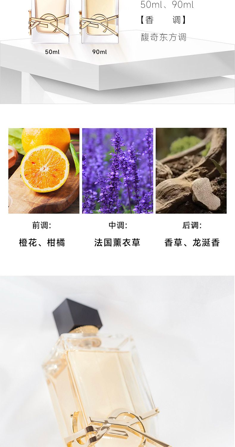 【YSL】圣罗兰自由之水浓香水90ml/瓶，詳情圖 6