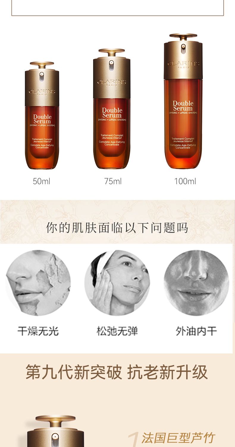 CLARINS娇韵诗第九代双萃赋活修护精华75ml,詳情圖 6